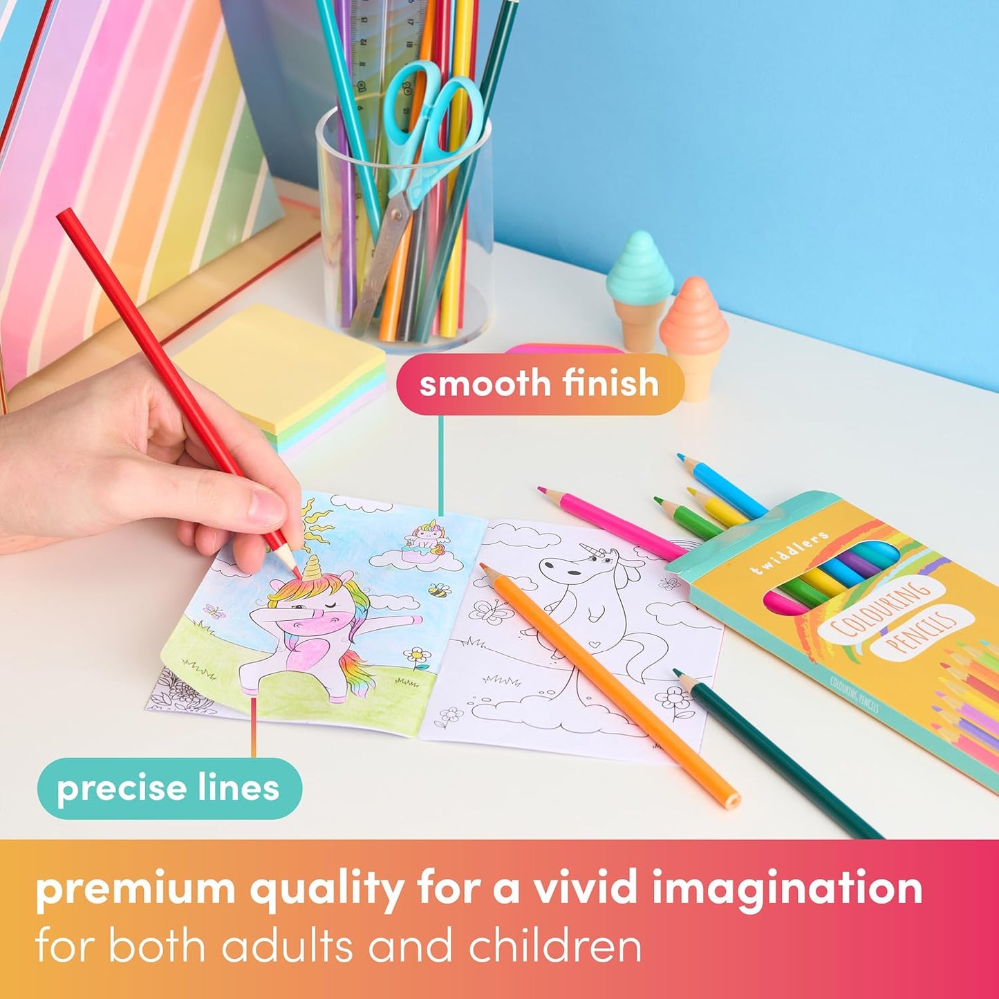 THE TWIDDLERS 288 Count Colored Pencils for Kids, (Bulk 20 Packs, 12 Colors Each Pack) Pre-sharpened Color Pencils for Adults, Back to School Supplies for Teachers, Classroom Prizes, Party Bag Fillers