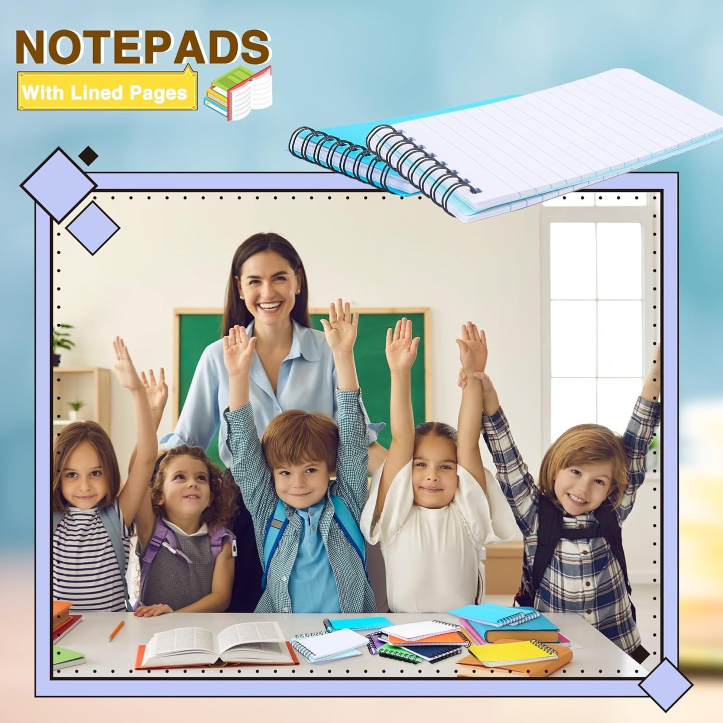 20 Pcs Pocket Notebook Spiral Steno Pads A7 Mini Notepads with Lined Pages for Kids Adults Outdoor Home Office School, 3 x 5 Inch