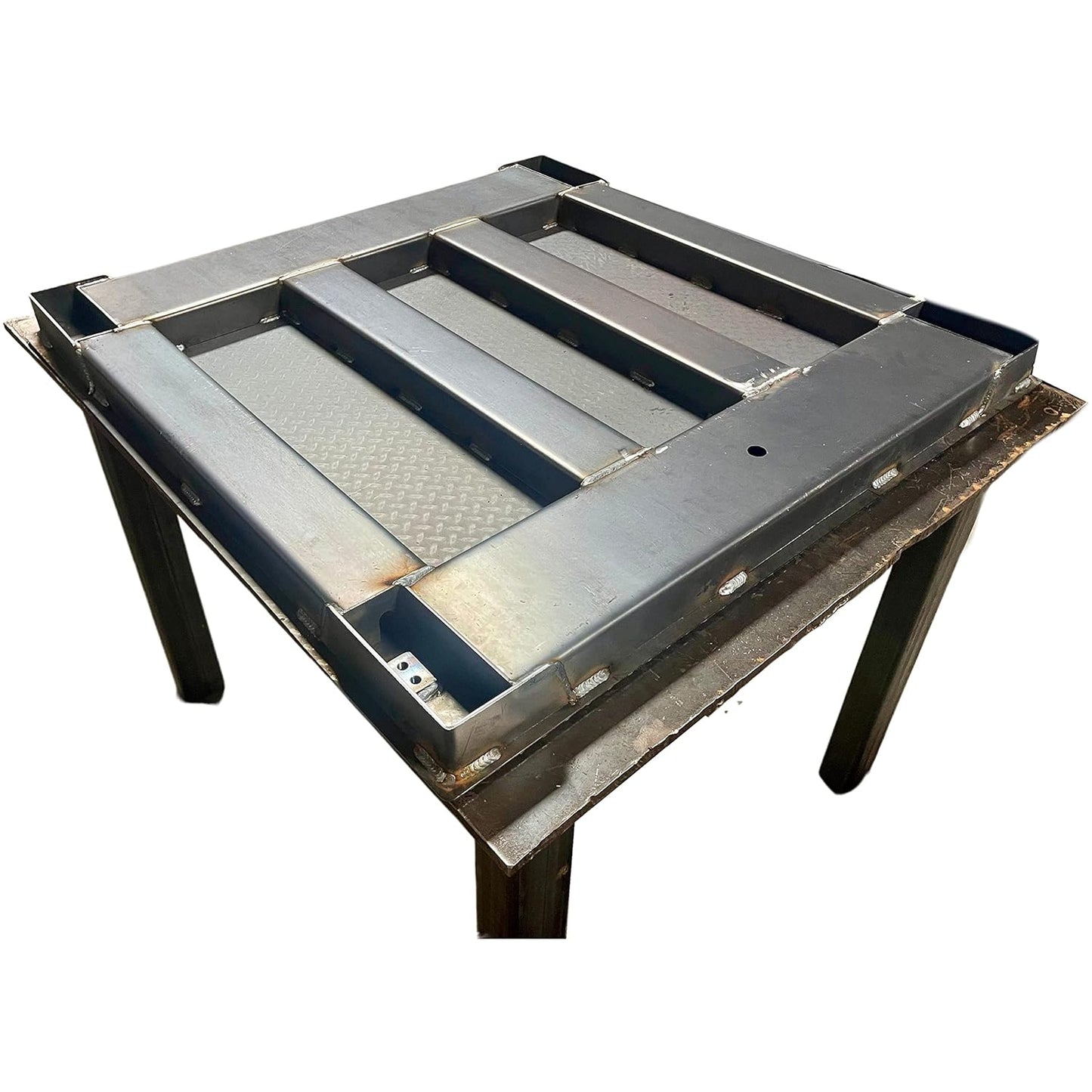 Industrial Floor Scale with Indicator, Accurate Digital 48" x 48" (4’x4’) Pallet Scales for Warehouse or Shipping Weighing NTEP Certified (Legal for Trade) (10,000 lbs x 2 lb)