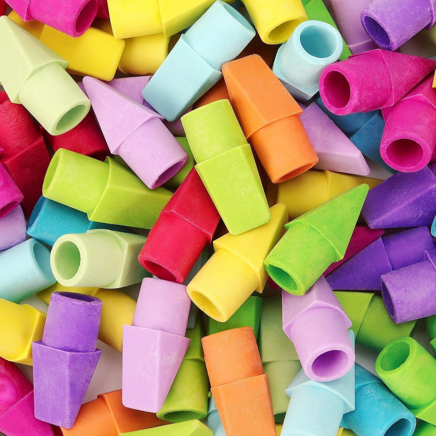 ZZTX Pencil Top Erasers, 120 Pack Eraser Caps Bulk, Erasers for Pencils, Eraser Toppers for Kids School Home Office, 11 Assorted Colors Erasers