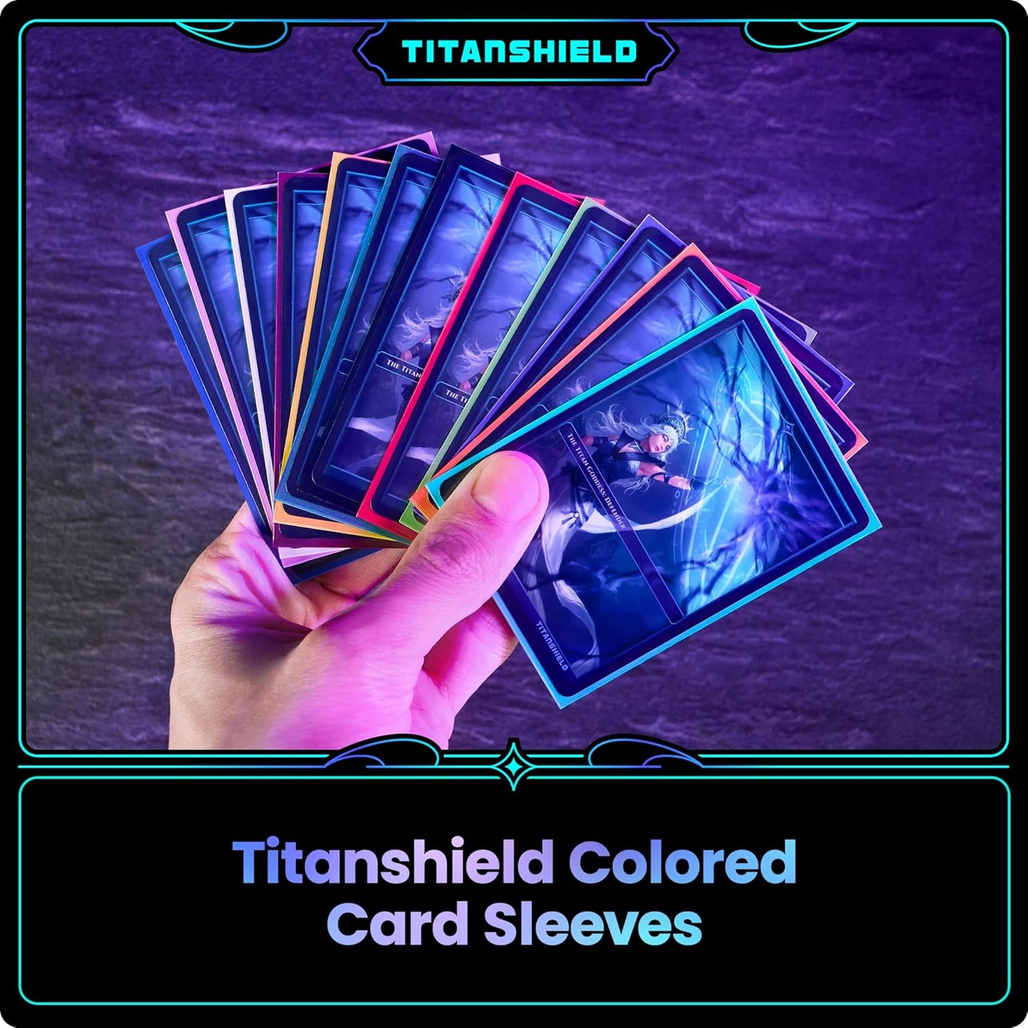 TitanShield (150 Sleeves/Slime Green) Standard Size Board Game Trading Card Sleeves Deck Protector for MTG, Dropmix