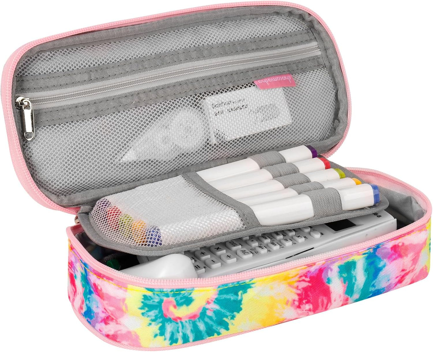 Choco Mocha Mermaid Pencil Case for Girls, Soft Pencil Case Kids Pencils Pouch for Kindergarten Girls, Pink