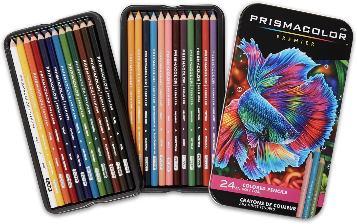 Prismacolor Premier Colored Pencils, Soft Core, Perfect for Sketching, Drawing, Art, Coloring, Assorted, 24 Count