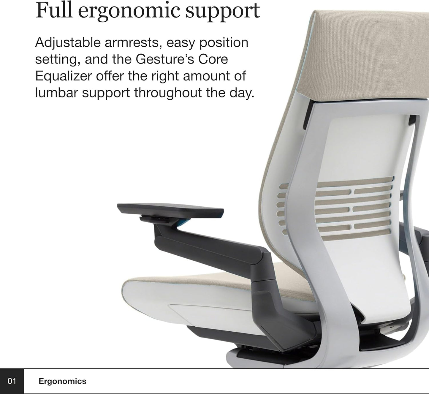 Steelcase Gesture Office Chair - Ergonomic Work Chair with Wheels for Carpet - Comfortable - Intuitive-to-Adjust for Desk - 360-Degree Arms - Coconut Yellow Fabric