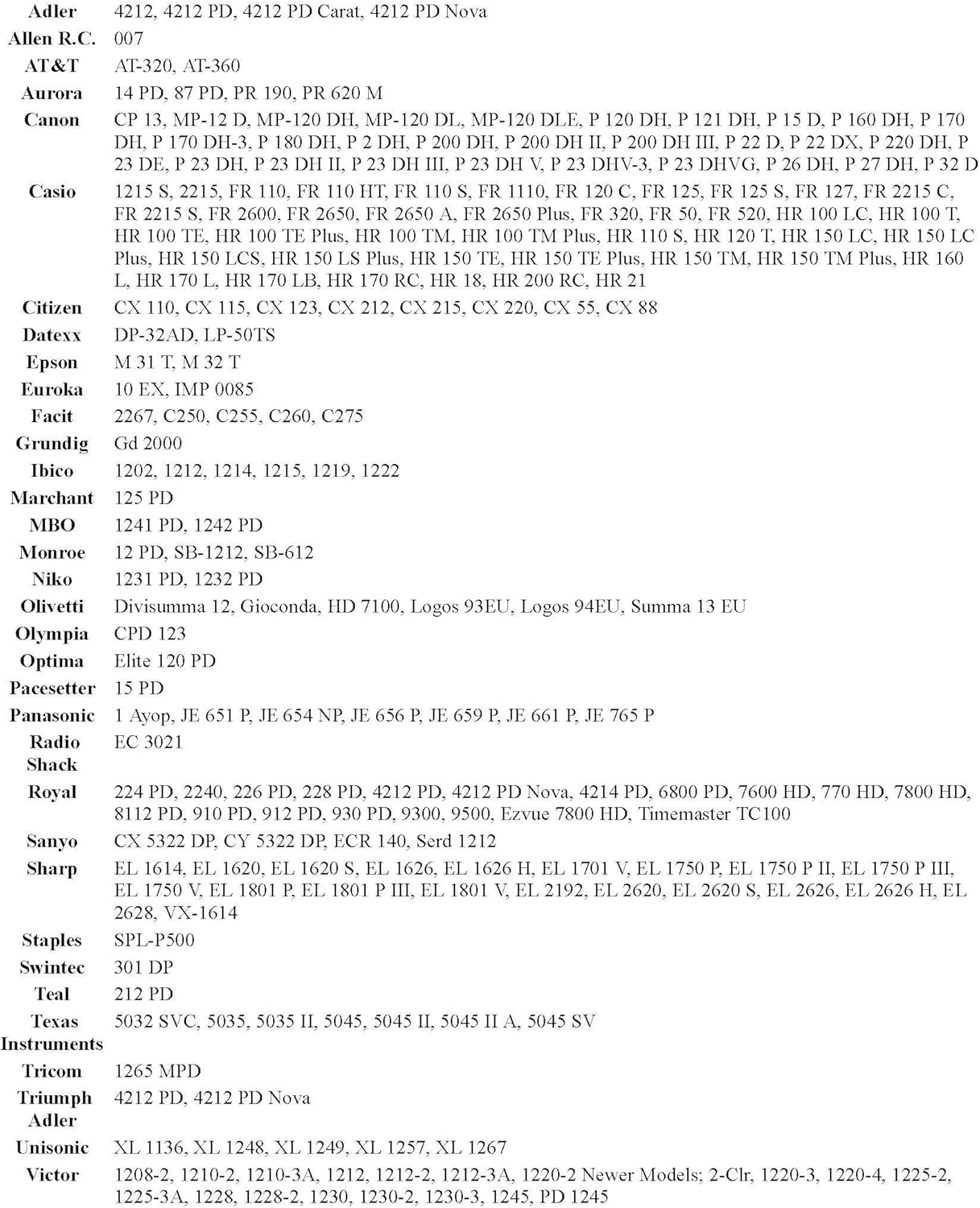 (2 Pack) Compatible/Replacement Canon P23-DH-V P23-DHV-3 P27-DH Calculator Ink Roller, Black/Red Ink Also Fits Casio HR-170RC HR-200RC HR-300RC Sharp EL-1750V EL-1801V Catiga CP30A CP90A and More