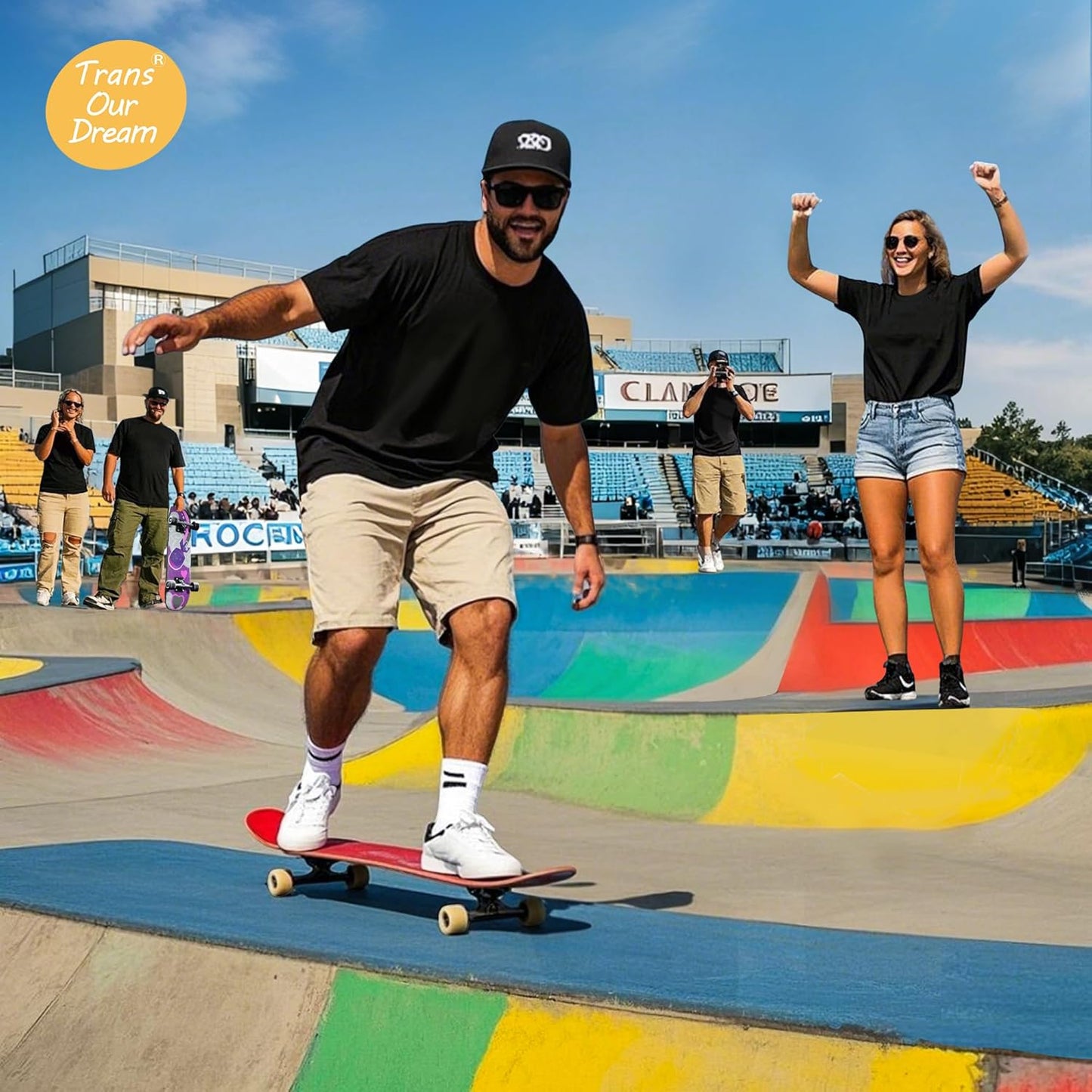 TransOurDream Heavyweight Cotton Blank T-Shirt, Short Sleeve Crew Neck Tee for Heat Transfer, Classic Fit Men's T-Shirts