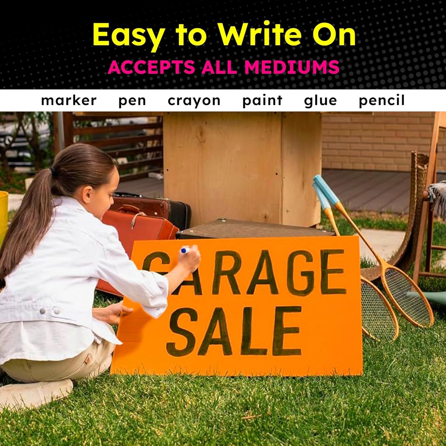 Hygloss Medium Poster Board 11x14 - 25 Neon Red Single Color Poster Boards Bulk Pack - 10 Pt. Thickness Colored Poster Board Paper for Projects, Signs, Displays - Posterboard Multipack 11" x 14"