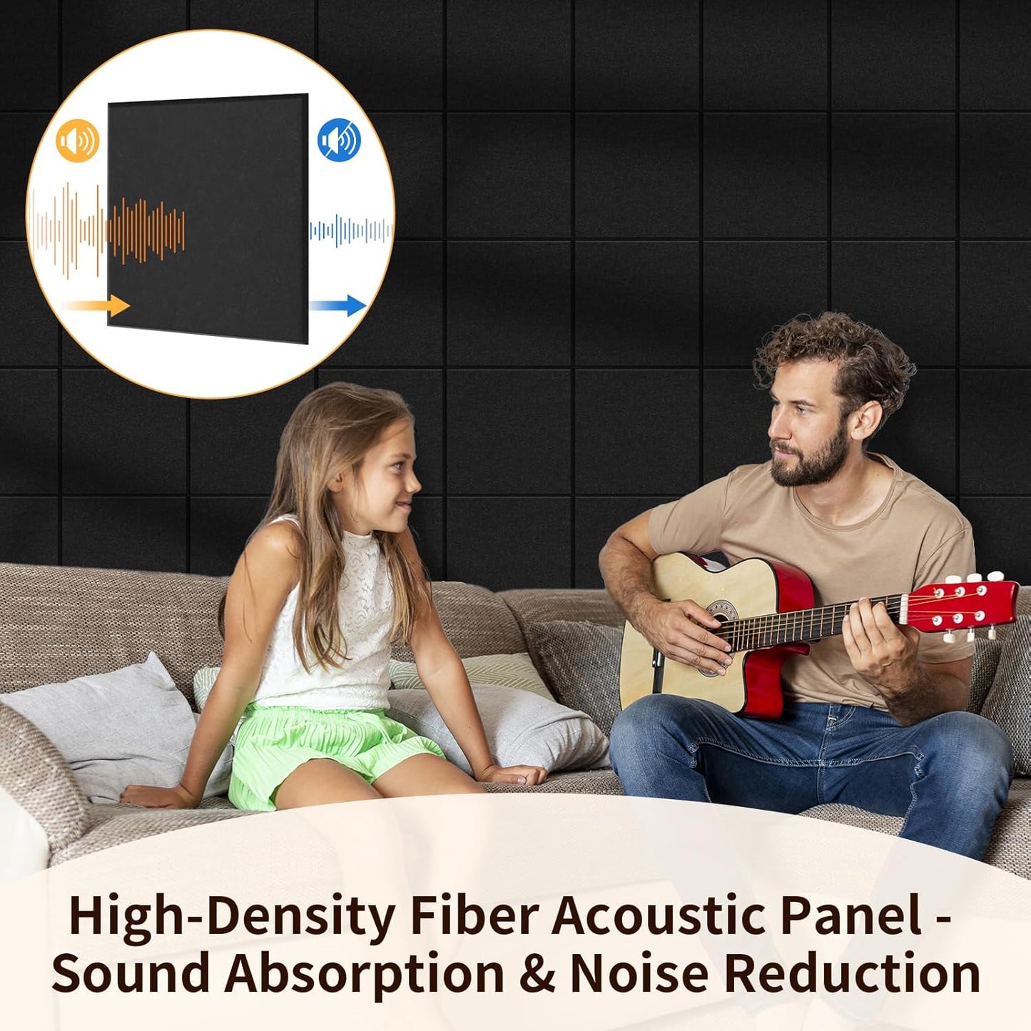 Smarpau Large Cork Board, Black Bulletin Board for Walls 48"x36", 12 Pack Pin Board Felt Wall Tiles with 35 Pushpins 50 Removable Security Stickers, Cork Boards for Office Home Decoration