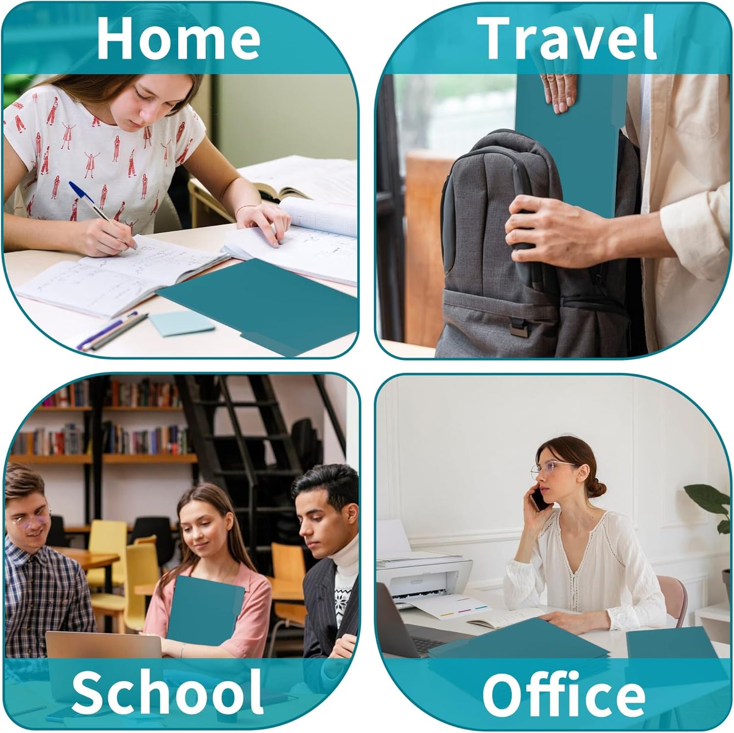 36 Packs Colored File Folders,Royal Blue File Folders Letter Size,1/3 Cut Tabs File Folder,Two-Tone File Folder,Manila File Folders for Office,School and Home,Organization