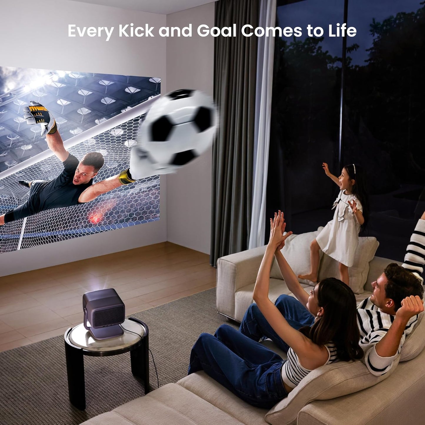 JMGO N1 Ultra 4K Triple Laser Projector, 360° Freestyle Gimbal, Blu-Ray 3D, 1900 ISO Lumen, HDR 10, Android TV 11, 10W*2 Dynaudio Speakers, Instant Keystone Correction, Smart & Portable Theater