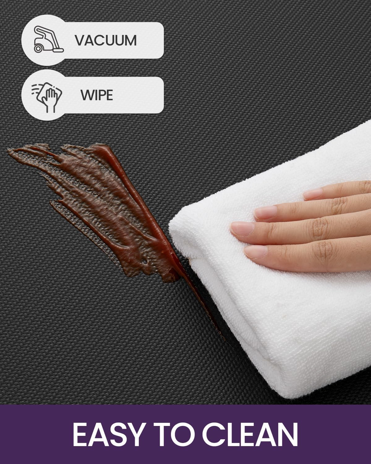 DEXI Kitchen Mat Cushioned Anti Fatigue, Non Slip Waterproof Comfort Standing Floor Rug for Kitchen, Office, Sink, Laundry, 39x20, Black