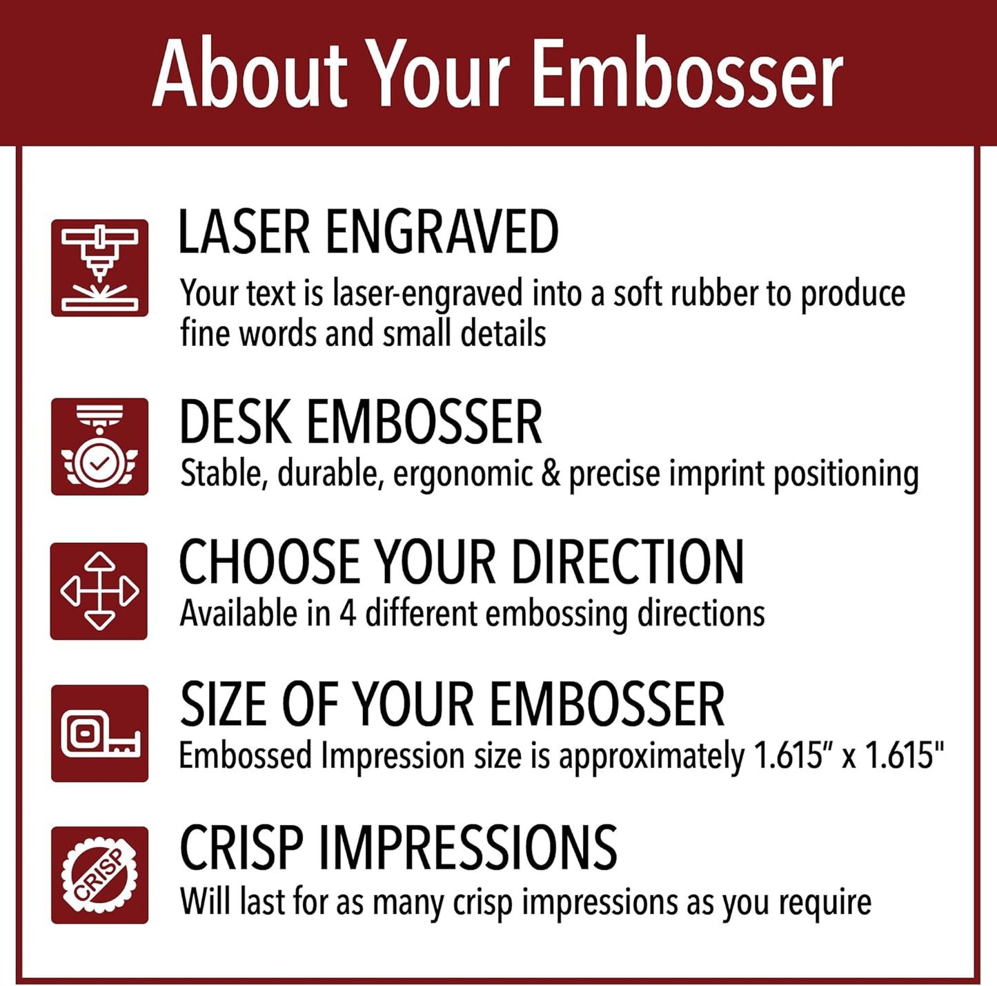 U.S. Virgin Islands Round Notary Embosser | Official State Embosser | Official Seals | Meets State Specifications (Virgin Islands, Round Embosser)