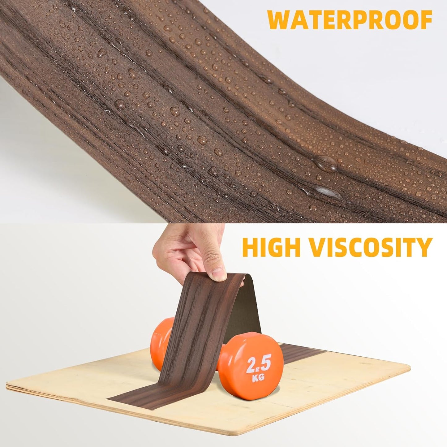 GSCIT Club Wood Grain Repair Tape, 2.3 inch X 15ft Self Adhesive Maple Grain Repair Patch for Tables, Chairs, Baseboards, Doors, Windows, Floors, Handicraft DIY.