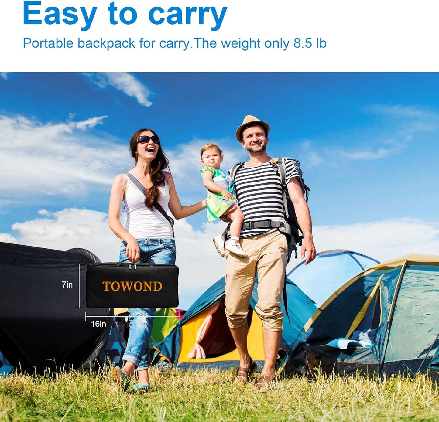 TOWOND Projector Screen and Stand, 100 inch Outdoor Projector Screen Indoor, Portable Movie Screen 16:9 4K Front Rear Projection Screen with Carry Bag Wrinkle-Free Design for Home Backyard Theater