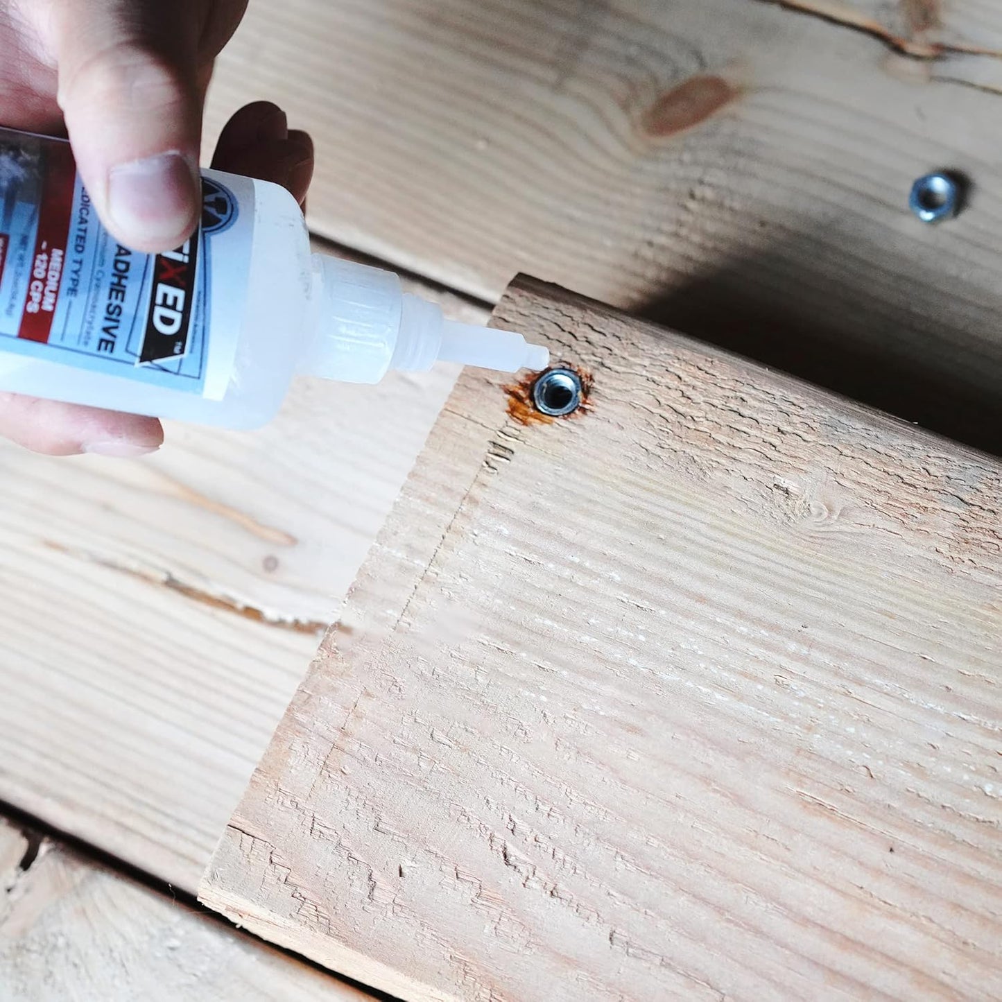 CA Glue for Woodworking - 2 Bottles Thin Viscosity 2 oz with 1 oz Medium Viscosity and 1 oz Ultra Thick Viscosity, Cyanoacrylate Adhesive for Woodturning, Wood Bonding and Gap Filling