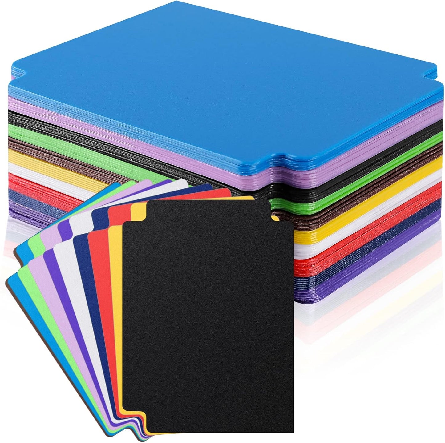 60 Pcs Trading Card Divider Multicolor Card Separators for Office Games Plastics Sports Baseball Card Dividers with Tabs Cards Box Dividers for photocard, 2.71 * 3.8 Inches