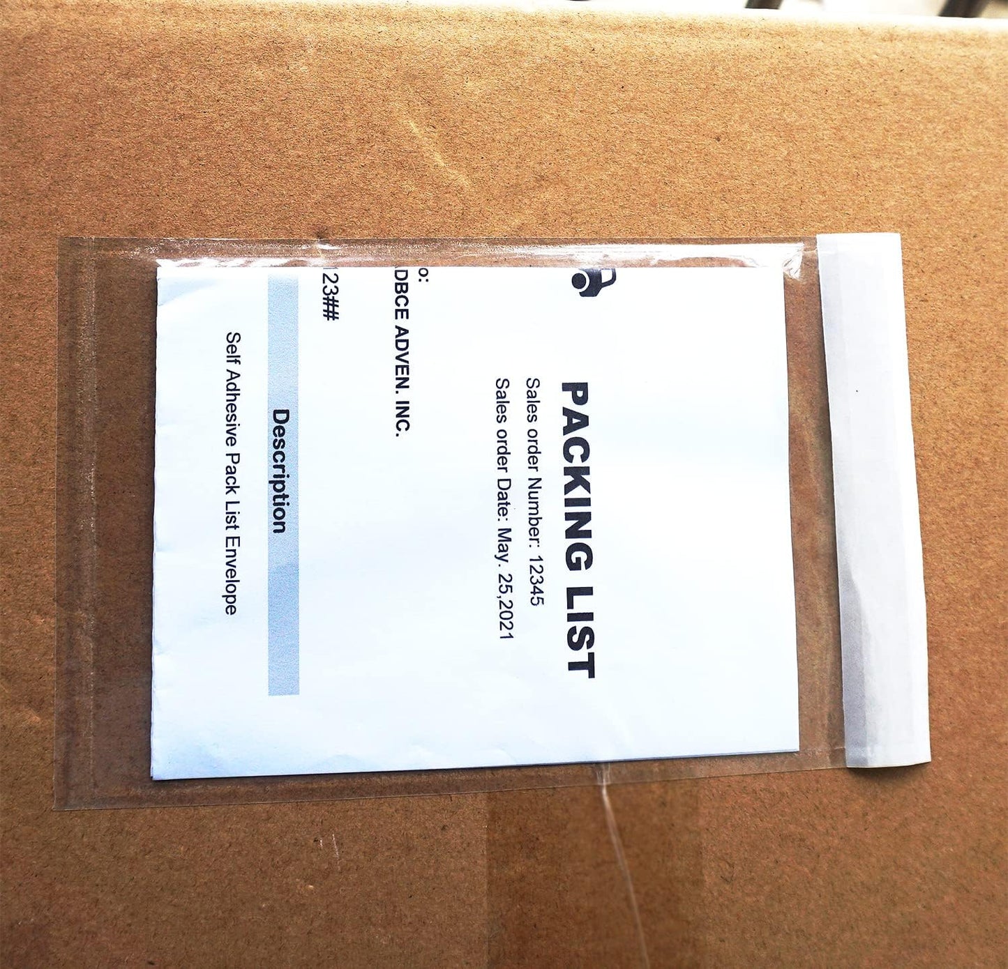 Premium 4.7''x7.5'' Packing List Envelope, Tailored Size for 4x6'' Shipping Labels,Self Adhesive Shipping Label Pouch/Sleeve (300 pack)