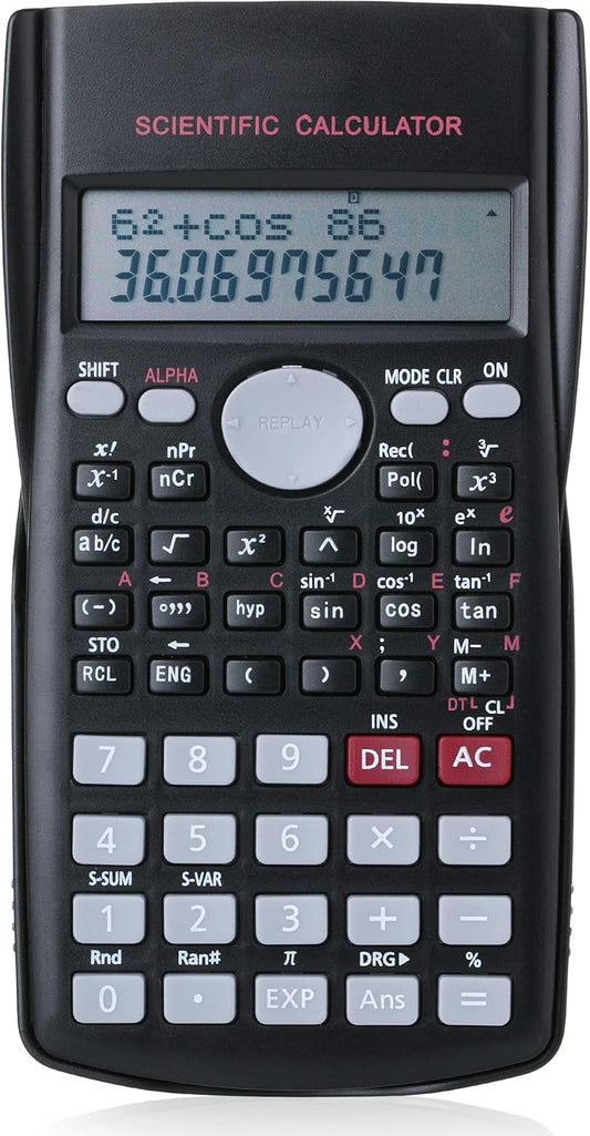 Mr. Pen Scientific 2 Line Calculator - Fraction & College Math Calculator for Students & Engineers, Back to School Supplies