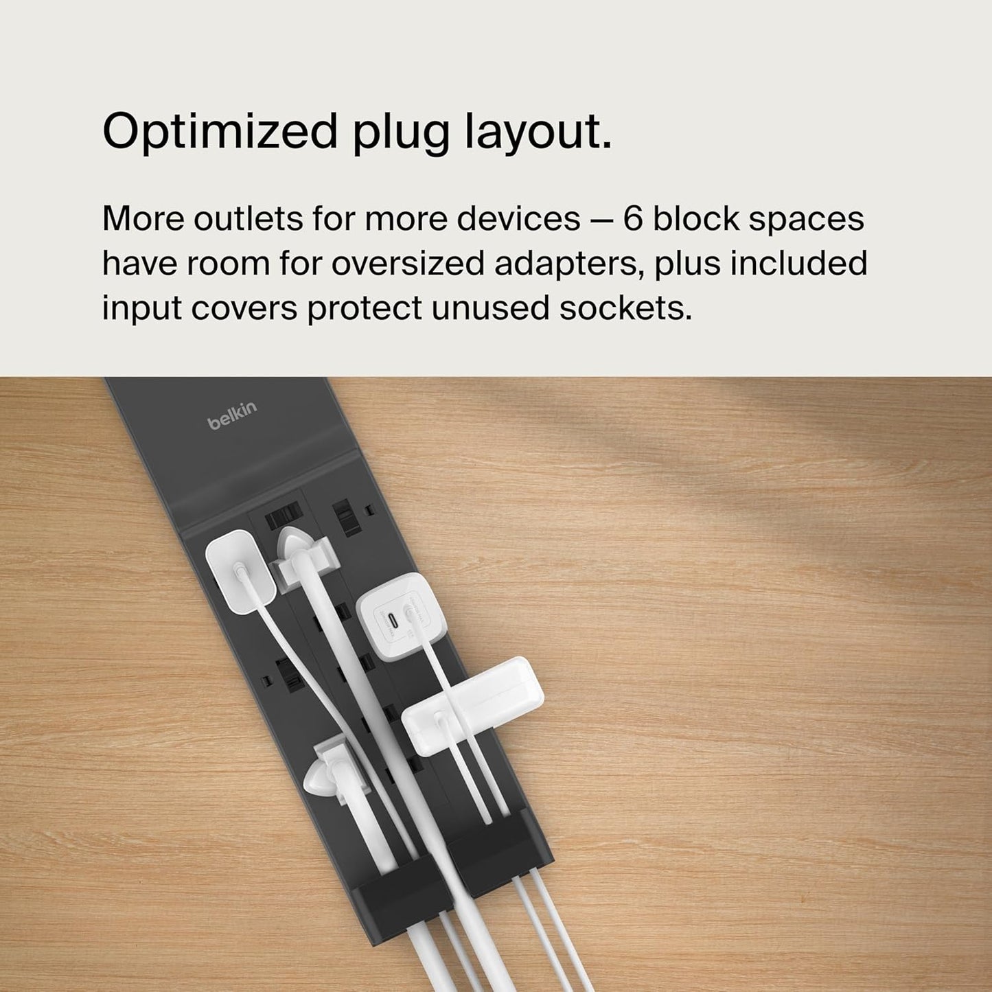 Belkin 12-Outlet Surge Protector Power Strip w/ 12 AC Outlets & 8ft Flat Plug, UL-Listed Heavy-Duty Extension Cord for Home, Office, Travel, Computer, Laptop, Charger - 3,940 Joules, Pack of 3