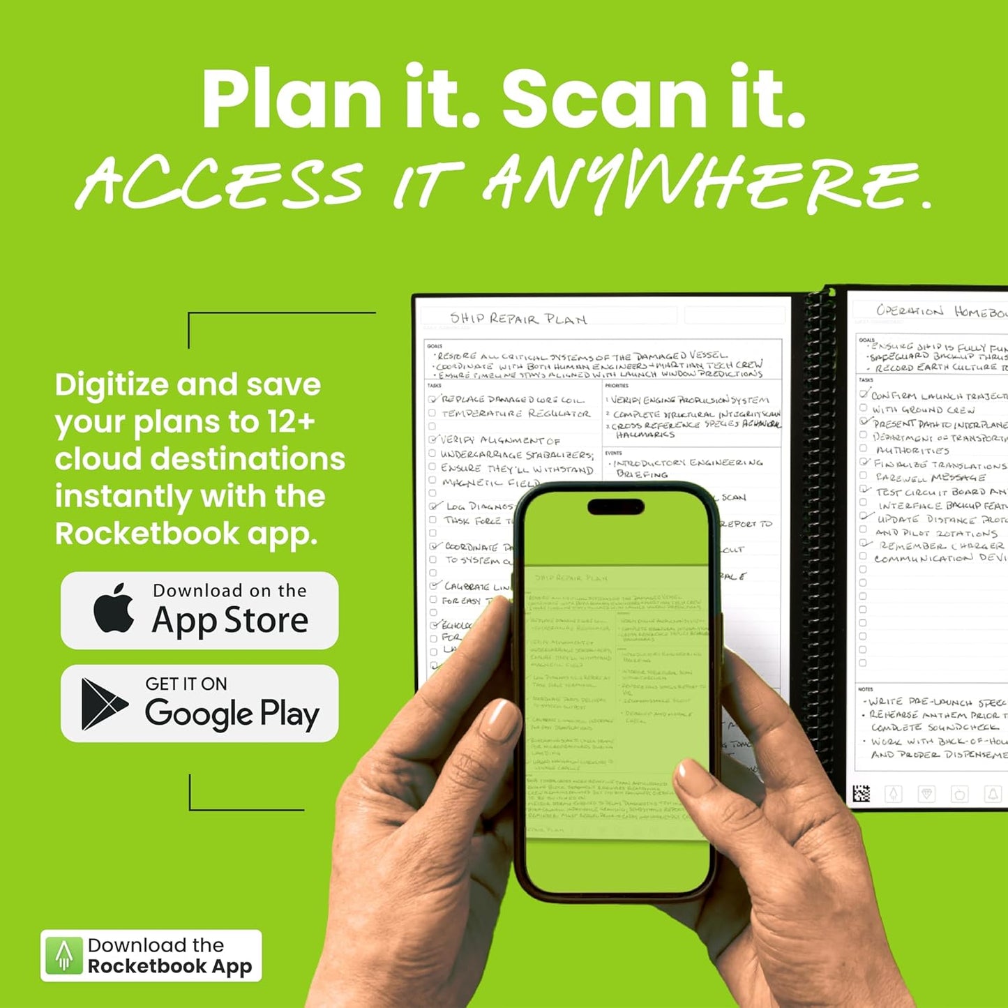 Rocketbook Flex Planner, Reusable Undated Smart, Executive Size 6x8.8 in Teal – Daily, Weekly, Monthly, Annual Calendar, Tasks, Goals, Scheduling, Productivity, App Connected, Erasable, Durable Cover