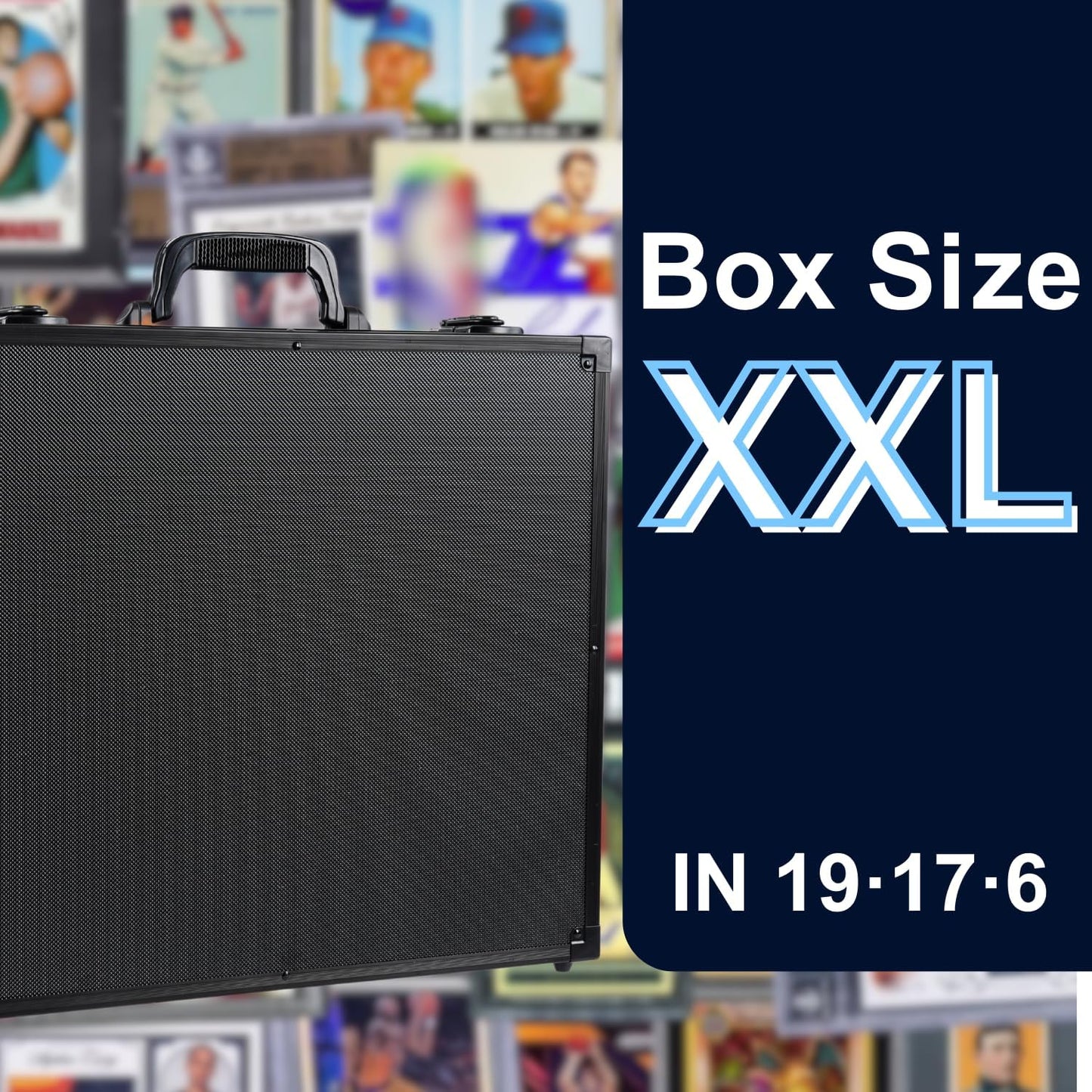 Premium Card Storage Box With Card Dividers For Trading Cards Holds 6000+ Trading Card Storage Box Suitable For Card with Sleeves (XXXXL)