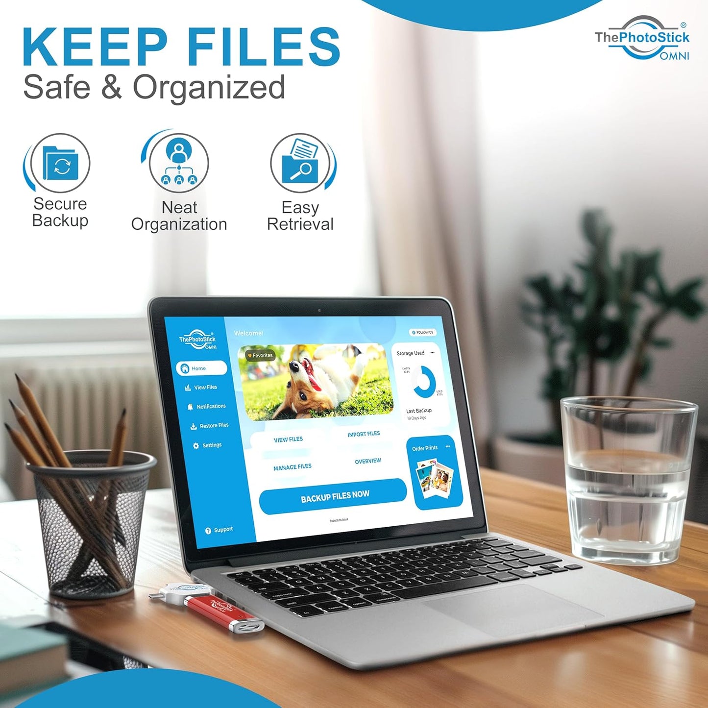 ThePhotoStick® Omni 512GB + Protective Case | Secure Photo & Video Backup and Transfer | Digital File Organization | USB & Multiport Connection for Phones, Tablets and Computers | Water Resistant Case