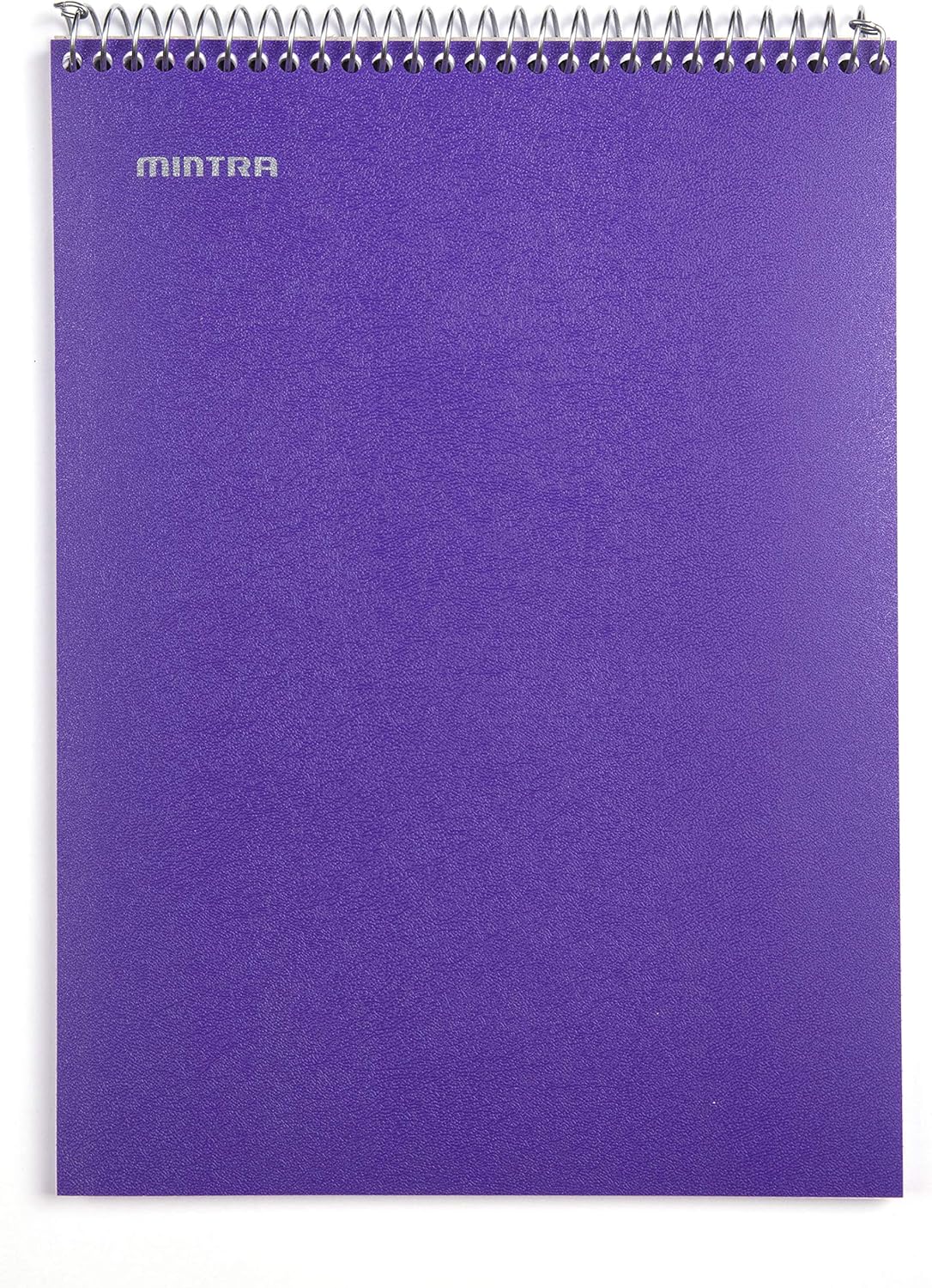 Mintra Office TOP BOUND Durable Spiral Notebooks (Teal, Purple, White, College Ruled 3pk)
