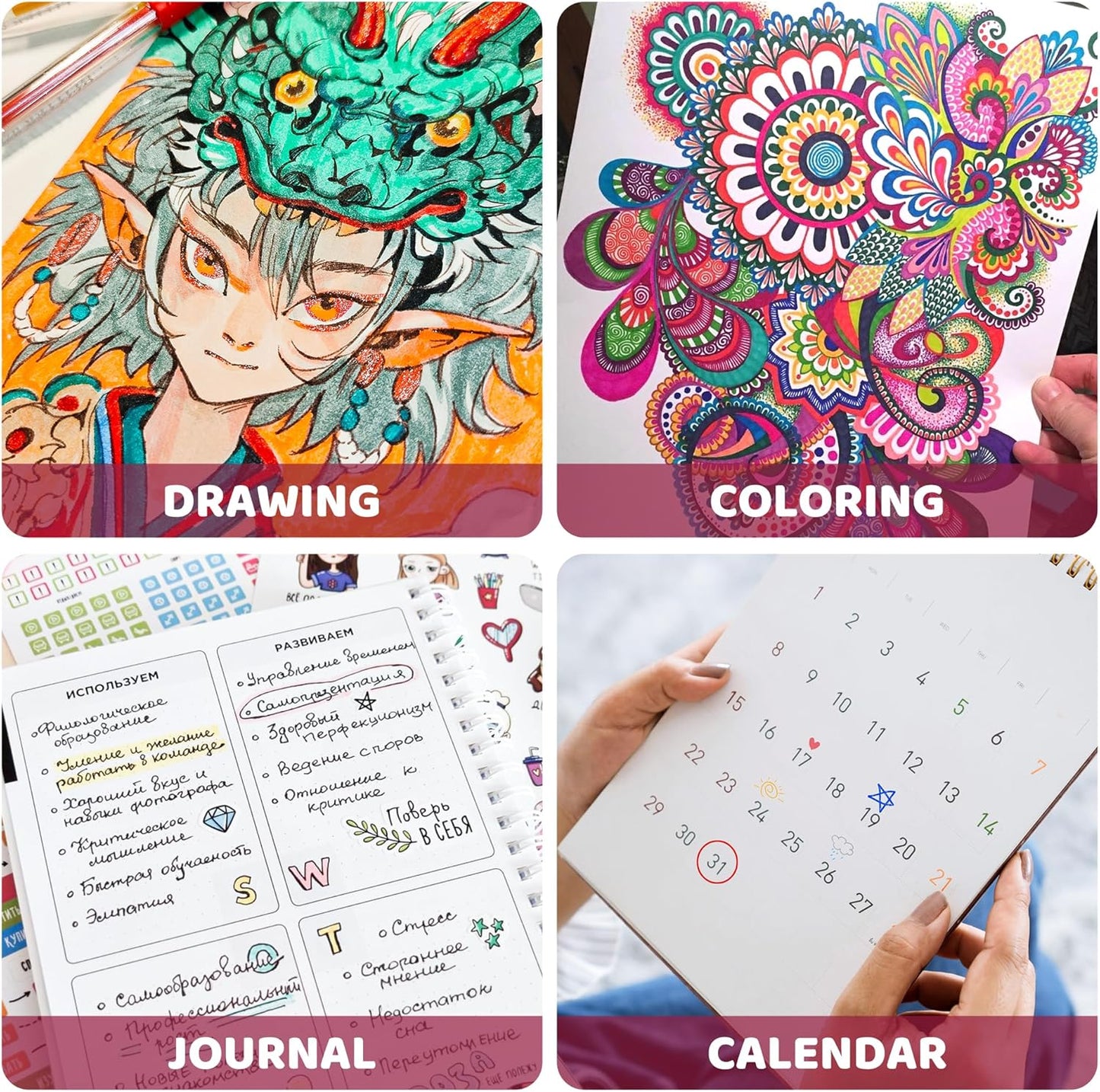 200 Colors Gel Pen Refills, Glitter Neon Gel Ink Pens Refills,Replace Cartridges for Gel Pens Set,9 Color Type for Kids Adult Coloring Books Drawing Doodling Crafts Scrapbooking Journaling,No Repeats